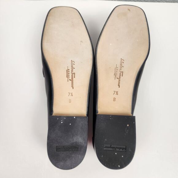 Salvatore Ferragamo Sport Grande Black Loafers Men Size 7.5B Narrow US 8.5 main image 8